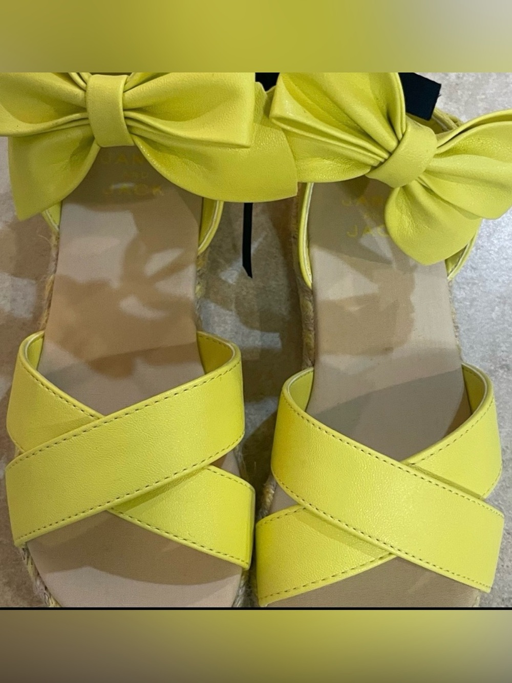 JANIE AND JACK BOW STRAP ESPADRILLE - Picture 3 of 7